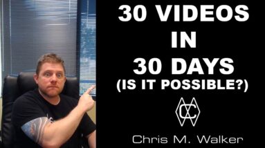 30 YouTube Videos In 30 Days?