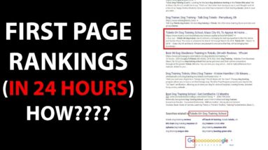 First Page Rankings In 24 Hours (How???)