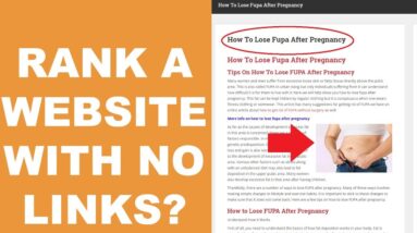 How To To Rank Without Links | How To Do On Page SEO For Affiliate Sites