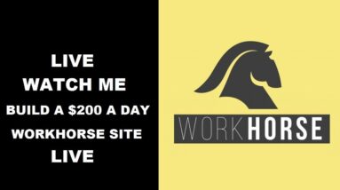 LIVE : Taking A New SEO Site 0 To $200 A Day LIVE Workhorse