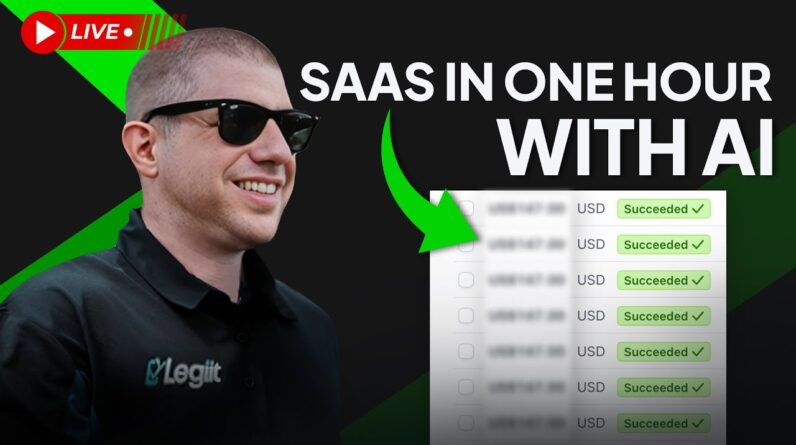 Watch Me Build A SaaS THAT SELLS In Under An Hour